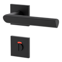 Vorschaubild Griffwerk VAYA 137 TRI fast2fix Fast2Fix GK3 Rosetten eckig WC rot/weiß Graphitschwarz