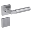 Vorschaubild Griffwerk METRICO PROFESSIONAL Schraubtechnik GK4 -Edelstahl matt  Rosettengarnitur eckig -Schraubt. -BL