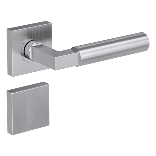 Griffwerk METRICO PROFESSIONAL Schraubtechnik GK4 -Edelstahl matt  Rosettengarnitur eckig -Schraubt. -BL