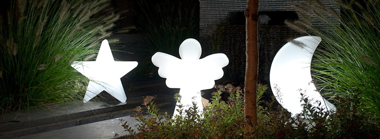 8 seasons design Solar LED-Dekoleuchte Shining Moon, verschiedene Größen