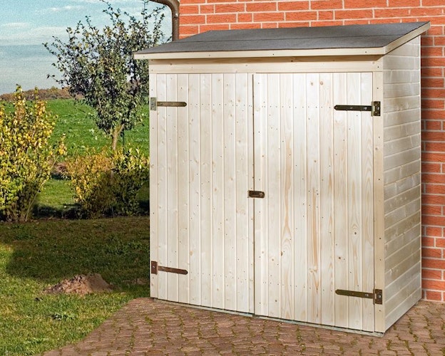 Weka 14 mm Garten- und Terrassenschrank 361 mit Flachdach