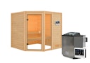 Vorschaubild Karibu Woodfeeling Sauna Tabea - 38 mm Massivholz Aktionssauna inkl. gratis Sauna-Zubehörset im Wert von 234,94 €