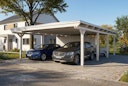 Vorschaubild Skan Holz Emsland - Flachdach Doppelcarport aus Leimholz Breite 609 cm