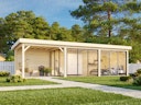 Vorschaubild Palmako Gartenhaus Connect Lenna 24,9 m² Set 717 Slide Plus mit Isolierglas-Schiebetüren - 28 mm
