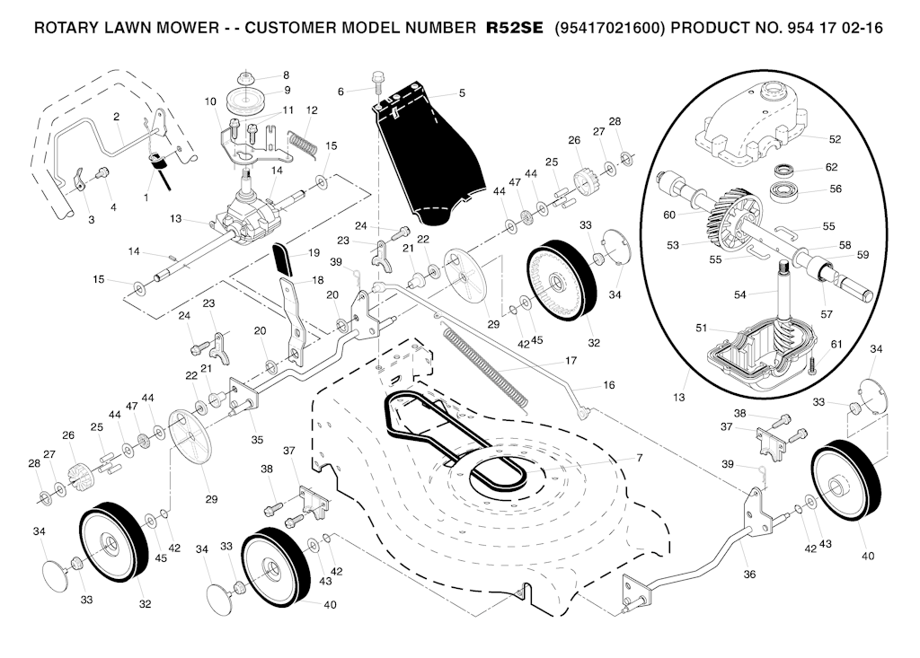 Explosionszeichnung Ersatzteile