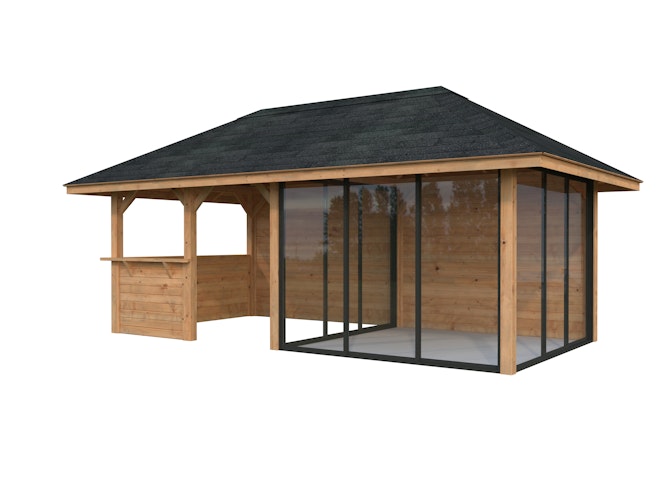 Palmako Pavillon Bianca 16,6 m² Set 208 Slide - 28 mm