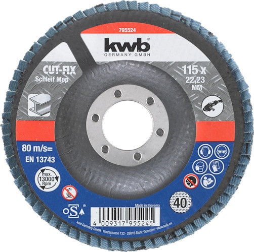kwb CUT-FIX Schleifmop 115 K 40 LS 795524