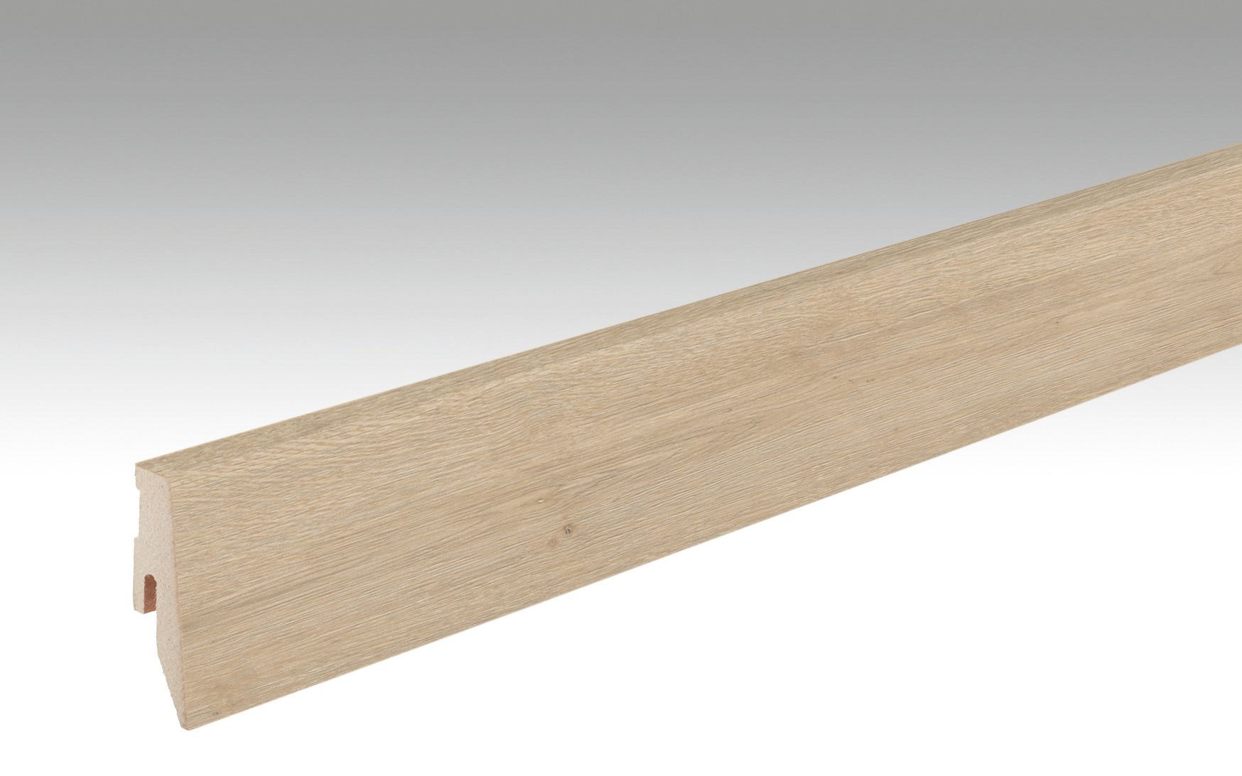 MEISTER Fußleiste Profil 3 PK Eiche Atacama 6380 für Laminatböden - 2380 x 60 x 20 mm