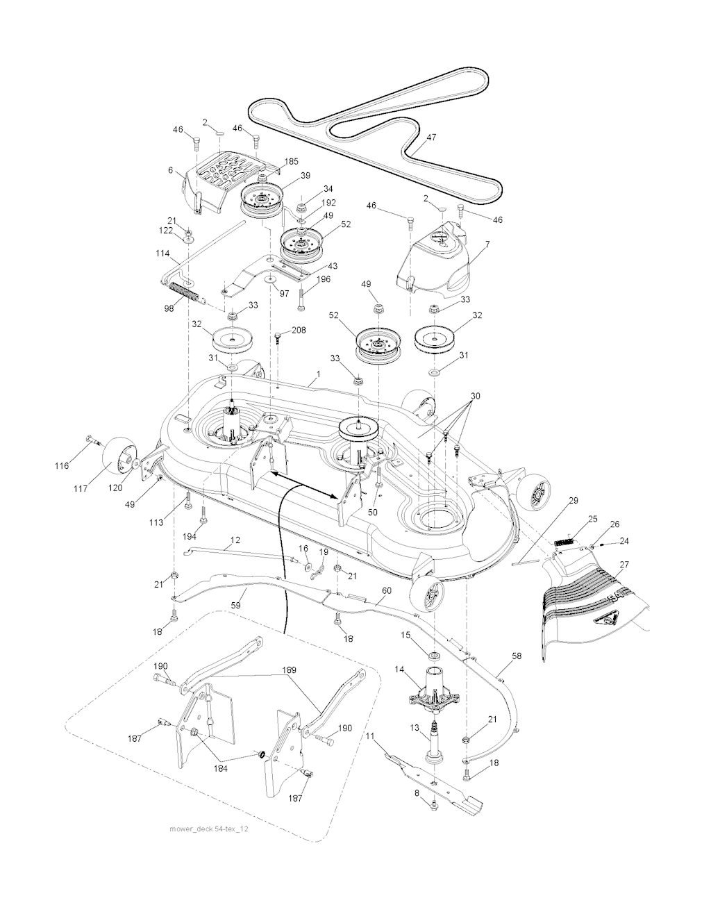 Explosionszeichnung Ersatzteile