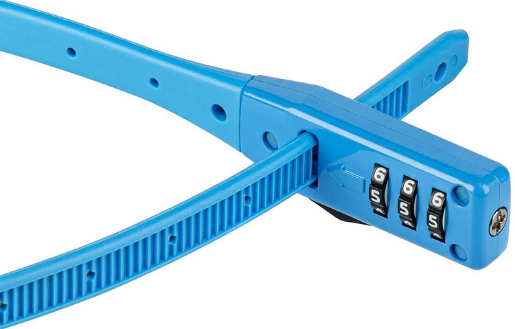 KRYPTONITE Zahlen-Kabelschloss Click Lock blau