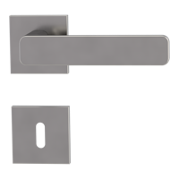 Griffwerk VAYA 265 MINIMAL MODERN fast2fix  Fast2Fix Rosetten eckig Buntbart Samtgrau