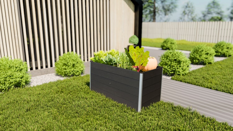 T&J ERNA WPC Hochbeet 150 x 70 x 75 cm