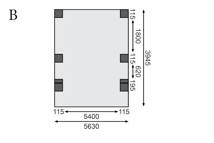 Karibu Carport Doppelcarport Classic Doppel 1 - kesseldruckimprägniert