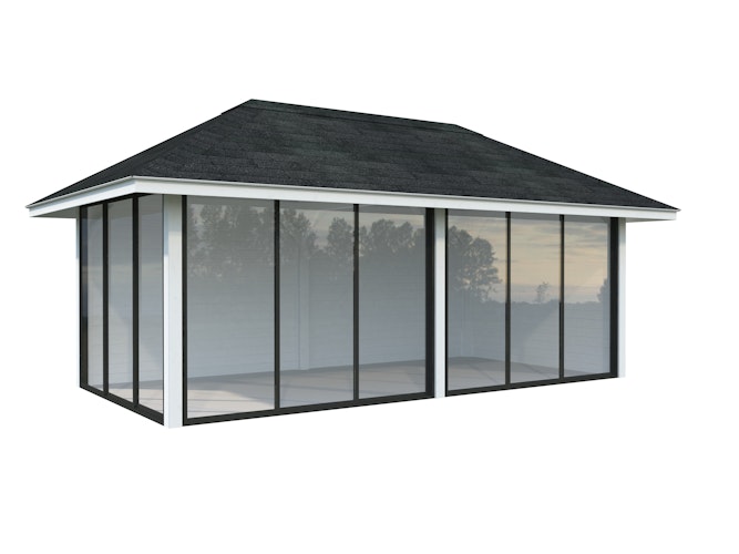 Palmako Pavillon Bianca 16,6 m² Set 202 Slide - 28 mm