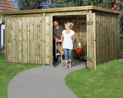 Weka 20 mm Flachdachschuppen Lagerhaus 607 4