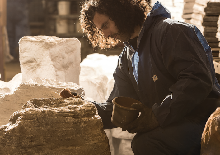 Oase Bachlaufschale Premium Colca Canyon schiefer grün, Rechts 1/2