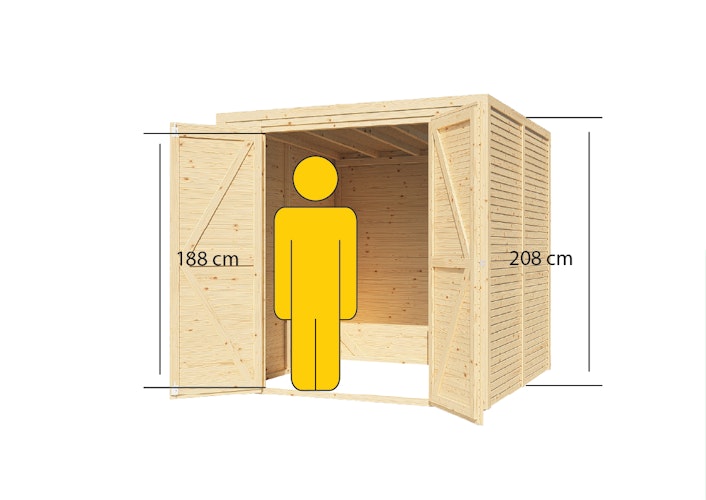 Bertilo Gerätehaus Box 3 - 18 mm