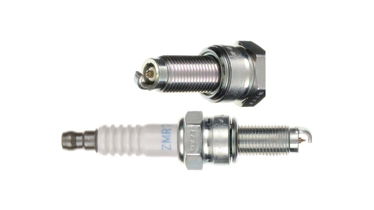 NGK Zündkerze ZMR7AP, Zündkerze Gruppe Z, 10 mm Gewinde, Schlüsselweite 16