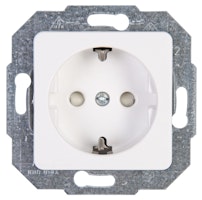 Kopp Schutzkontakt- Steckdose EUROPA arktis-weiß