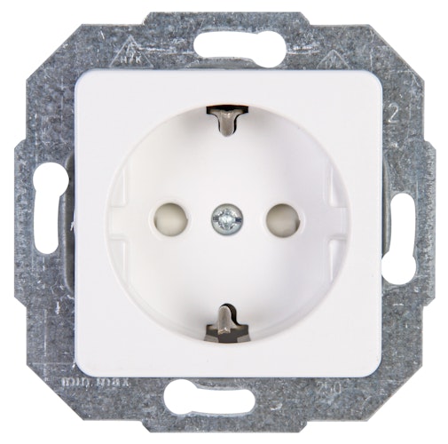 Kopp Schutzkontakt- Steckdose EUROPA arktis-weiß