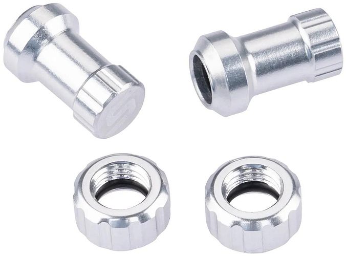 Stan's Ventilkappe Tubeless Valve Color Kit silber
