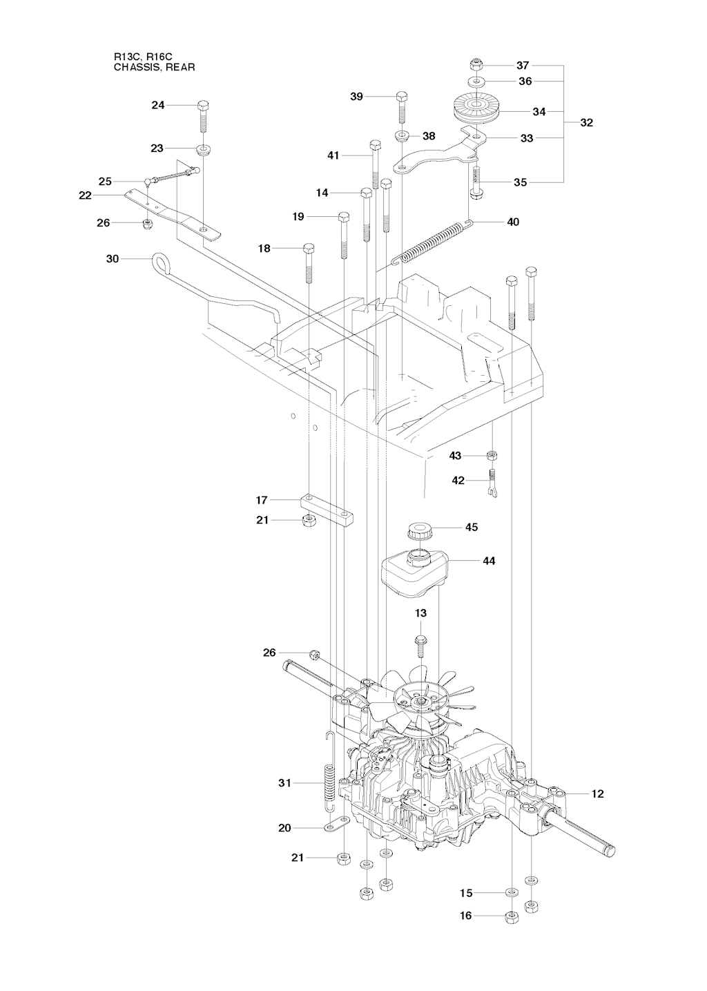 Explosionszeichnung Ersatzteile