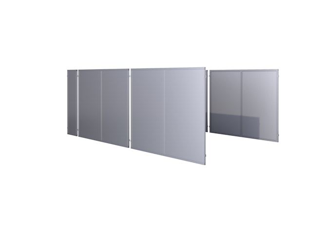 KGT Seitenelement groß für Aluminium Carport Elbe (1 Stück)