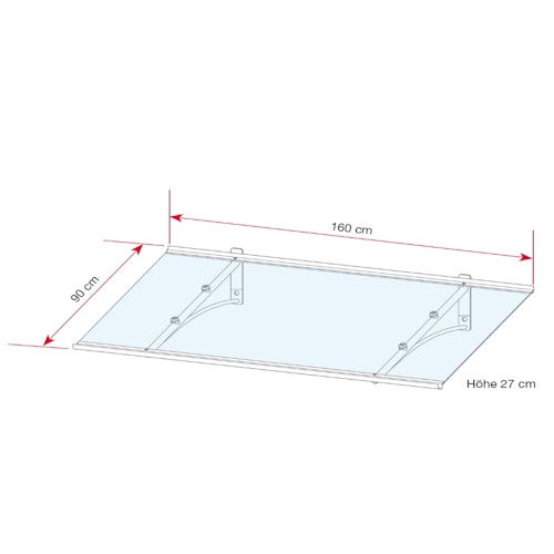 Gutta Pultvordach PT/GR anthrazit