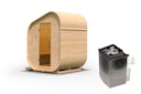Vorschaubild Karibu Saunahaus Fasssauna Asymmetrisch 1 - 38 mm inkl. 9-teiligem Gratis-Zubehörpaket im Wert von 137,95 €