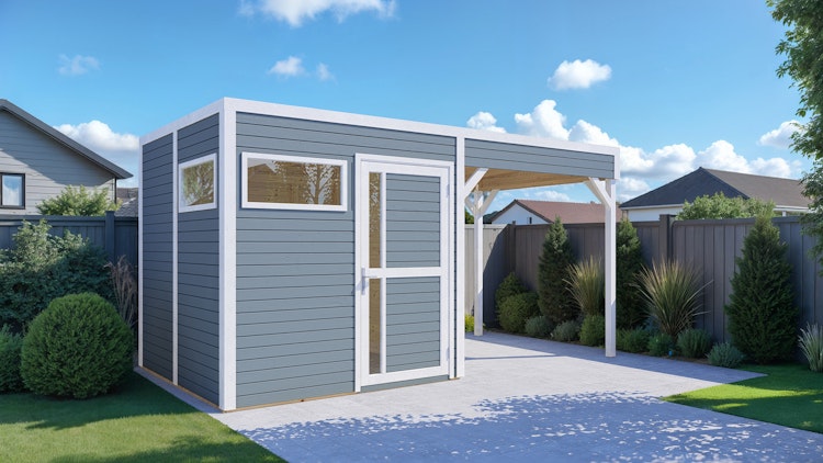 Bertilo Gartenhaus Cubus 2 Lounge - 19 mm