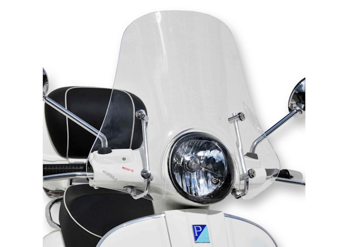 ERMAX Scooterscheibe Sportivo Acrylic durchsichtig Schwarz getönt für VESPA GTS 125; GTS 300; GTS 310
