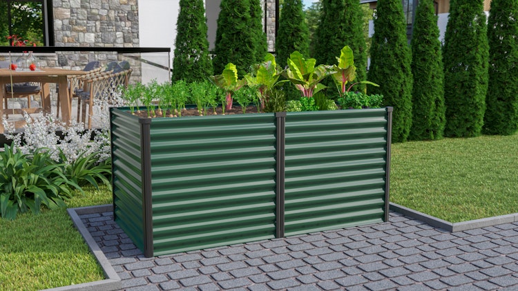 Vitavia Hochbeet Meta 96 x 188 cm rechteckig - 950/1300 l