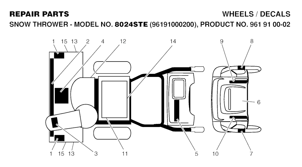 Explosionszeichnung Ersatzteile