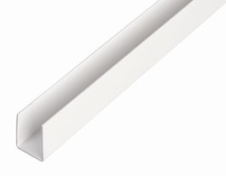 Alberts® U-Profil, Kunststoff, Länge 2,6m, versch. Größen