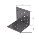 Vorschaubild Alberts DURAVIS® Lochplattenwinkel 80x80x80mm