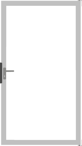 GroJa Ambiente Einzeltor 100 x 180 cm mit Alurahmen EV1