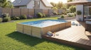 Vorschaubild Weka Massivholzpool Siargao Gr. 2 - 45 mm - 416 x 551 cm inkl. gratis Abdeckplane im Wert von 279,99€