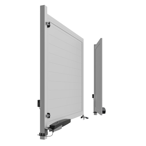 TraumGarten SYSTEM BOARD XL Doppeltor auf Maß mit E-Antrieb