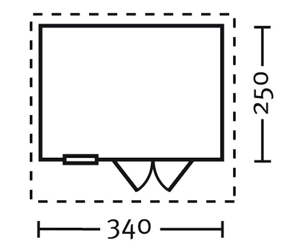 Skan Holz Gartenhaus Langesund - 45 mm