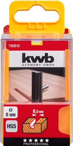 kwb HSS Nutfräser  8 mm SB-Box 750810