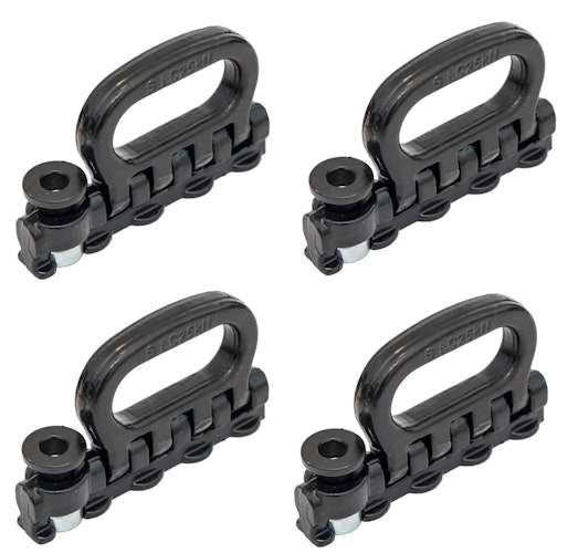 Beschlag, 4-fach, klappbar, für Airlineschiene