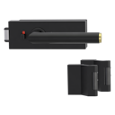 Vorschaubild Griffwerk PURISTO S -Graphitschwarz Ganzglastürbeschlagset -3-teiliger Bandsatz -mit Griff LUCIA SELECT -GSC/ME -smart2lock