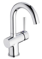 Design-Waschtischarmatur CORNWALL Bogenauslauf, Chrom