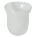 Vorschaubild Bravat Tropfschale für WC-Bürstengarnitur Metasoft - Glas, mineralweiß