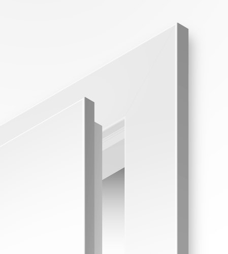 Prüm Zimmertürzarge CPL RAL 9016 Weißlack Rundkante FU-RFKR