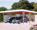 Vorschaubild Skan Holz Spessart- Flachdach Doppelcarport aus Leimholz Breite 611 cm