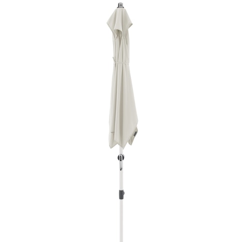 doppler Mittelmastschirm EXPERT 220 x 140 Auto-Tilt, Aluminium Silber / 100 % Polyester 180 g/m²