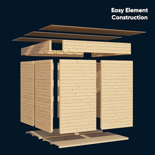 Bertilo Gerätehaus Amrum 2/3 Plus - 14 mm