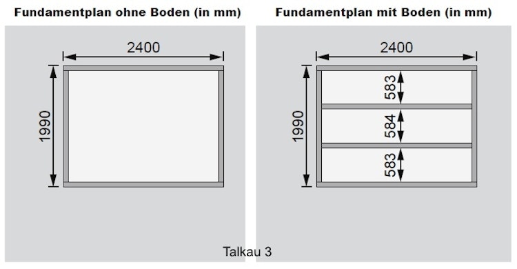 Karibu Woodfeeling Gartenhaus Talkau 3/4/6/8 - 28 mm