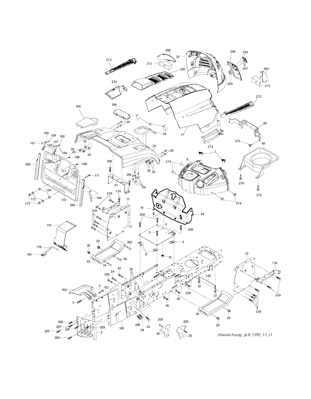 Explosionszeichnung Ersatzteile